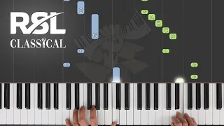 Le Douze de Decembre / RSL (Rockshool) Classical Piano Grade 1 / Synthesia Piano tutorial
