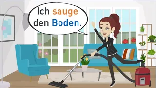 Learn German | Winter is over! I'm doing the spring cleaning | Vocabulary and grammar A1