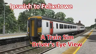 Ipswich to Felixstowe: Train Sim Driver's Eye View