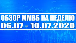 Обзор ММВБ на неделю 06.07.2020 - 10.07.2020 + Нефть + Доллар + Газпром + ВТБ + Сбербанк