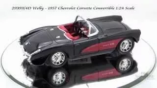 29393 4D Welly 1957 Chevrolet Corvette Convertible 124 cale Diecast Wholesale