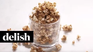 How To Make Salted Caramel Popcorn | Delish