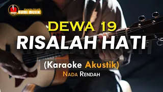 Risalah Hati - Dewa 19 ( Karaoke Akustik) lower key