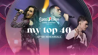 Eurovision 2022: My Top 40 (After Rehearsals)