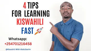 Tips for learning Swahili fast