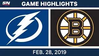 NHL Highlights | Lightning vs. Bruins - Feb 28, 2019