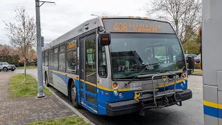 Translink CMBC 9566 on the 408 to Riverport (SPEED DEMON)