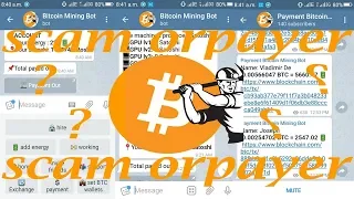 PEMBUKTIAN BOT TELEGRAM "Bitcoin Mining Bot" SCAM OR PAYER