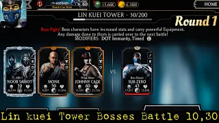 Lin kuei Tower Bosses Battle 10,30 Fights + Rewards | MK Mobile