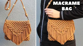 MACRAME BAG | HOW TO MAKE A MACRAME CLUTCH PURSE | STEP BY STEP | PROSTY WZÓR | TORBA Z MAKRAMY