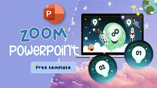 Tutorial Zoom Slide PowerPoint || Free Template ✨