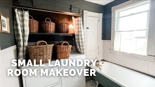 Tiny laundry room for a family of 10