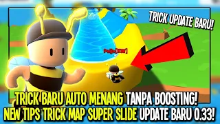 NEW SHORTCUT & TIPS TRICK Map Super Slide Update 0.33! AUTO MENANG Terus! - Stumble Guys Indonesia