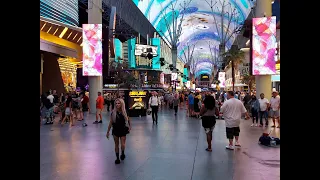 LAS VEGAS - Fremont Street Experience / Night Walk 🚶‍♂️ 🚶‍♀️ (July 2021)