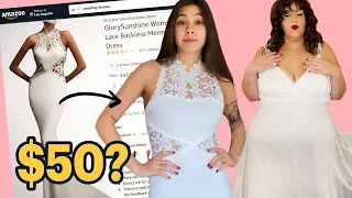 We Tried Amazon Wedding Dresses Under $50