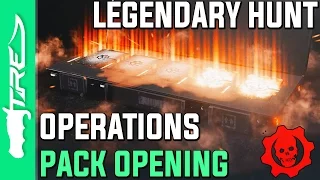 THE HUNT FOR LEGENDARIES! - Gears of War 4 Gear Packs Opening - 20 OPERATIONS PACKS!