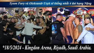 Tyson Fury tấn công Oleksandr Usyk trong buổi kiểm tra trọng lượng [Pro_Boxing]