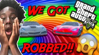 WE GOT ROBBED!! (FT MYKEL BADKID & JUWANIIE) (GTA 5 ROLEPLAY)