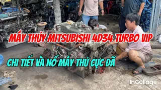 Bán Ghe|Máy 4 Mitsubishi 4D34 Thuỷ Turbo Sương Hàng Test Cực Phê 0923,5555,97 Tâm| Tâm Vlog