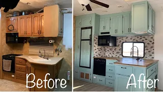 RV RENOVATION ON A BUDGET Step by Step of The KITCHEN