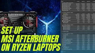 How to set up MSI Afterburner on Lenovo Legion 5 Ryzen 5 4600H