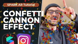 Confetti Cannon - Spark AR Tutorial! 🎉 | Party Celebration Filter for Instagram and Facebook Effects