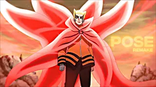 Naruto Baryon Mode Edit 4K - "Pose" - Remake Vest - (Free Project File)