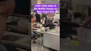 John Cena throwing chair in the Waffle House 🧇 #wrestling #funny #wwe #shorts
