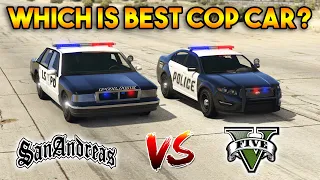 GTA 5 POLICE CAR VS GTA SAN ANDREAS POLICE CAR : WHICH IS BEST?