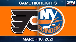 NHL Game Highlights | Flyers vs. Islanders – Mar. 18, 2021