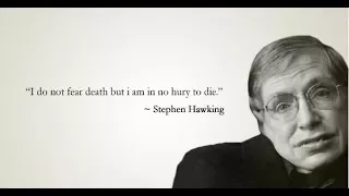 LAST WORDS || STEPHEN HAWKING