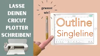 Singleline Schriften im Cricut Design Space, -schreiben mit den Cricut Stiften.