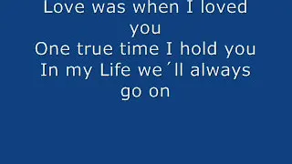 Celine Dion - My Heart will go on Titanic (Lyrics Video)