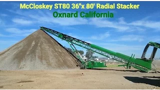 McCloskey ST80 36"x 80' Radial Stacker - Oxnard  California