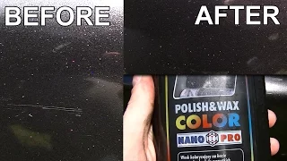 Removing circular scratches and holograms SONAX TEST