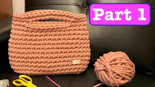 Crochet Bag 5 - PART 1 - Bottom - Beginner Friendly