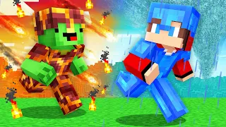 TYPHOON Armor Speedrunner vs METEOR Armor Hunter: JJ vs Mikey in Minecraft Maizen!