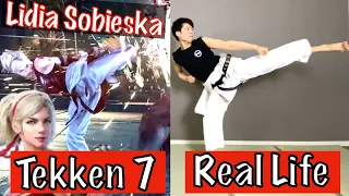 Karate Sensei RECREATES Moves of Lidia Sobieska from Tekken 7