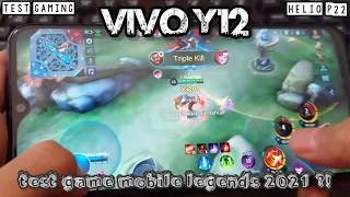 VIVO Y12 TEST GAME MOBILE LEGENDS DI TAHUN 2021 ?!