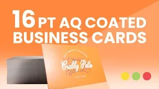 16pt AQ Business Cards