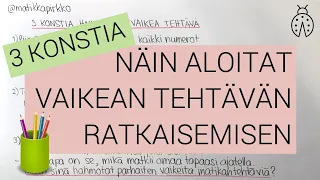 Vaikea matematiikan tehtävä | Kolme konstia saada laskun langanpäästä kiinni! 💪🏻 | Matikkapirkko