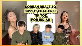 KOREAN REACT TO Buss it Challenge (Indian)