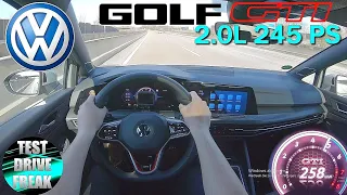 2021 VW Golf 8 GTI 245 PS TOP SPEED AUTOBAHN DRIVE POV