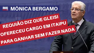 Requião diz que Gleisi ofereceu cargo em Itaipu para ganhar "sem fazer nada" l Mônica Bergamo