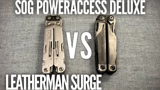 Leatherman Surge and SOG Poweraccess Deluxe Comparison