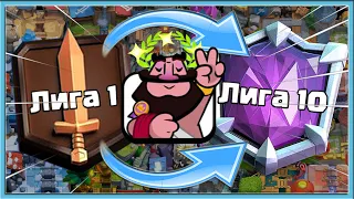 🔥 FROM 1 LEAGUE TO 10 LEAGUE IN 24 HOURS! SPEEDRUN IN CLASH ROYALE