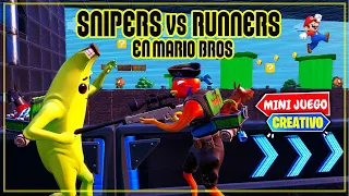 *SUPER MARIO* SNIPER VS CORREDORES (FORTNITE MINIJUEGOS)