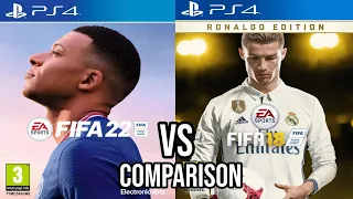 FIFA 22 VS FIFA 18 PS4