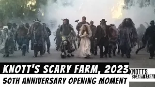 Knott's Scary Farm 50th Anniversary Opening Moment Monsters Unleashed 2023
