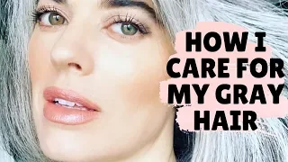 HOW I CARE FOR MY GRAY HAIR | Nikol Johnson